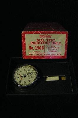 Starrett dial test indicator no. 196B w/ box
