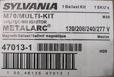 Sylvania 47013 mh 70W ballast kit pulse start 120/240