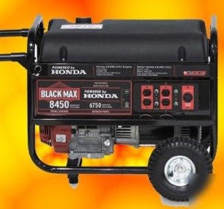 New honda black max generator, 8450/6750 watt 13HP