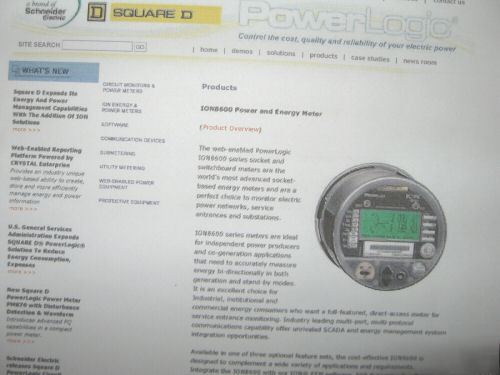 Schneider electric square d power logic ION8600 meter