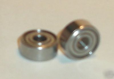 (10) R2-zz shielded abec-5 ball bearings, 1/8 x 3/8