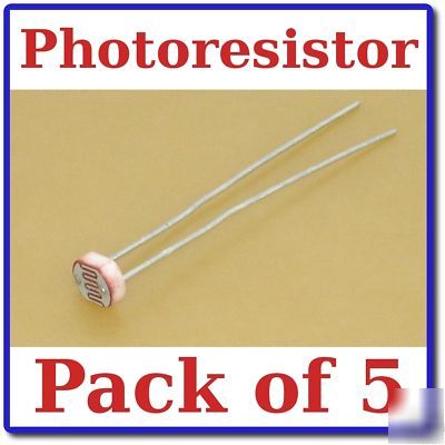 5X photo light dependent resistor photoresistor (PH01)