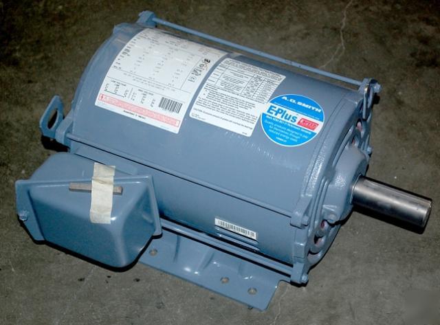 A.o. smith 7.5 hp 3 phase electric motor 7-850115M1