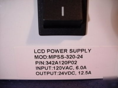 24 volt dc power supply, 320 watts , owner manual incl