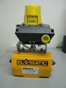 El-o-matic actuator + accutrak display + parker valve