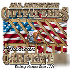 New carpenter t-shirt, building america, , xl