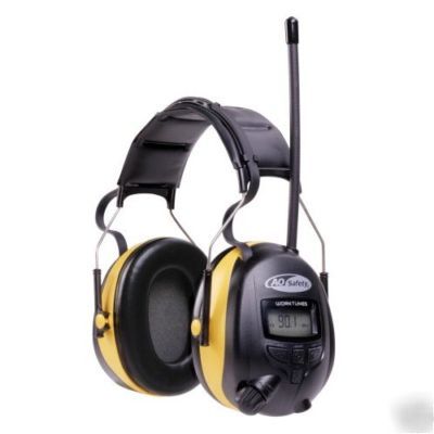 Worktunes ao safety MP3 input hearing protector am/fm