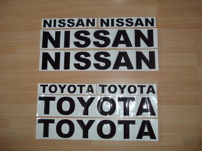 Nissan / toyota sticker decals X4 pk forklift car van 