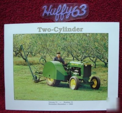November december 1993 two cylinder magazine john deere