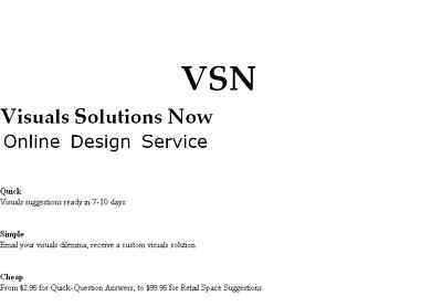 Vsn visuals solutions now online design service -trends
