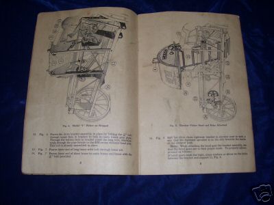 1936 case manual model i corn picker 