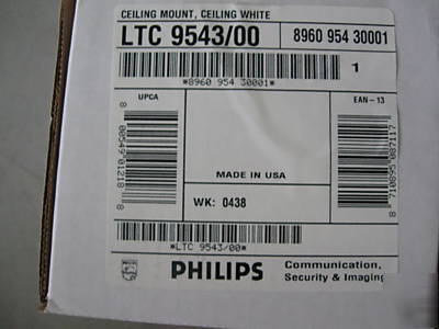 Bosch phillips camera G3BPW60P ltc 9543/00 G3B61C G3