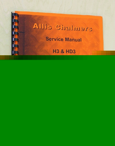 Allis chalmers H3 & HD3 service manual (ac-s-H3,HD3)