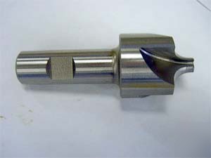 Bison hss 4 flt corner rounding end mill -1/4