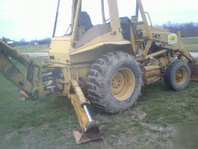 CAT416 backhoe extend hoe