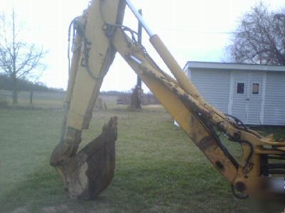 CAT416 backhoe extend hoe