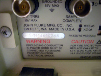 Fluke 8842A digital multimeter w/opt ac-09, ieee-05