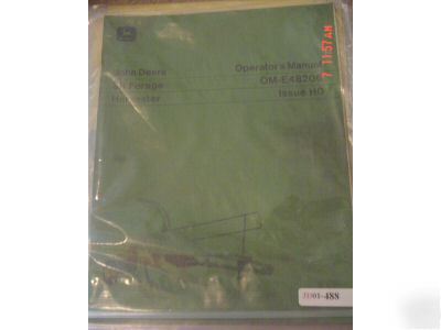 John deere 38 forage harvester operators manual