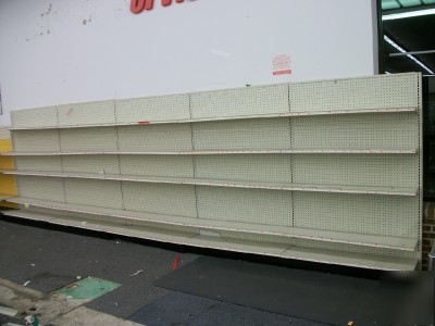 Lozier wall shelving store pharmacy shelves 20 complete
