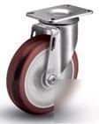 New set 4 swivel casters w/ polyurethane 3-1/2