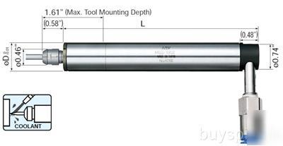 Nsk nakanishi 90Â° a. air motor spindle mss-2030RA 0.79