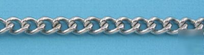 Stainless steel - twist link chain 1/8