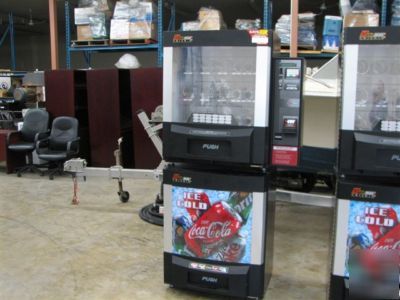 Vending machine combo, soda, snack candy, cans