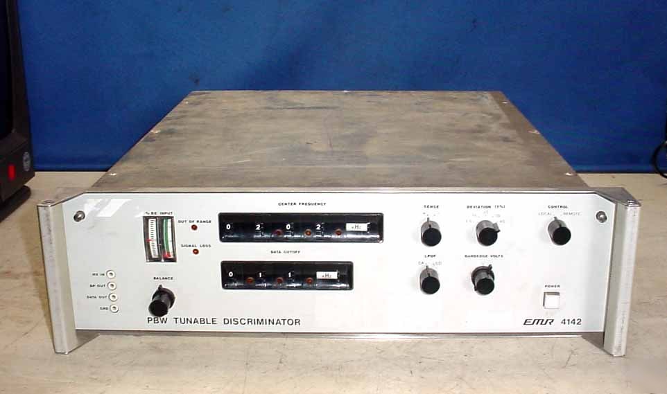 Emr 4142 - pbw tunable discriminator hz & khz