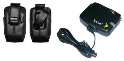 Blackberry holster and sprint mini usb car/wall charger