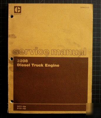 Cat caterpillar 3208 engine service manual repair shop