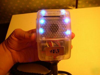 Echo power microphone, lights up blue 4 pin cobra