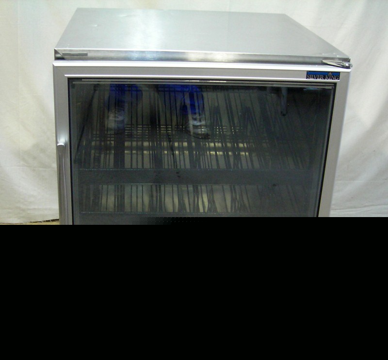 Silver king SKF27 under counter glass door freezer