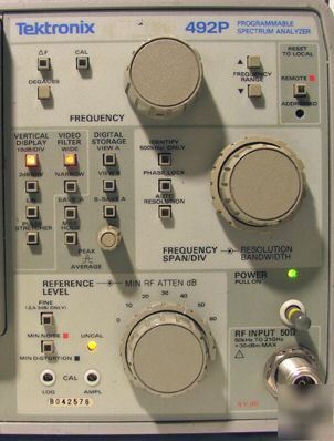 Tektronix spectrum analyzer model 492P programmable