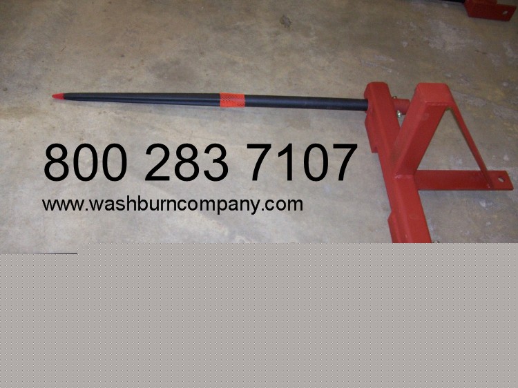 Hay bale bobcat loader carrier 2 spear spike prong 39