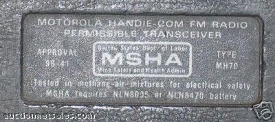 2 motorola handie-com fm radio permissible transceiver