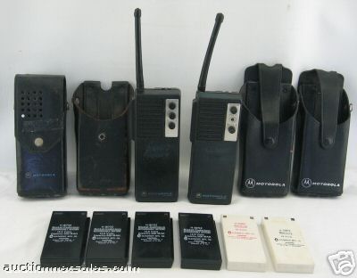 2 motorola handie-com fm radio permissible transceiver