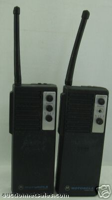 2 motorola handie-com fm radio permissible transceiver