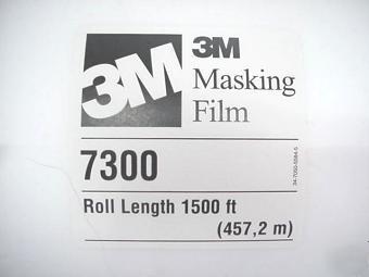 3 m 7300 two mil high temperature masking film lot of 3