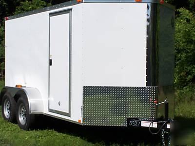 6X12 2-axle standard enclosed cargo motorcycle trailer