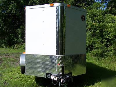 6X12 2-axle standard enclosed cargo motorcycle trailer