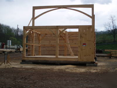 Cabin timber frame shell - handcrafted cabin