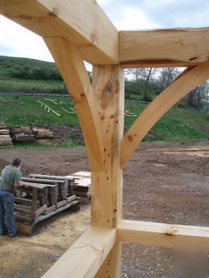 Cabin timber frame shell - handcrafted cabin