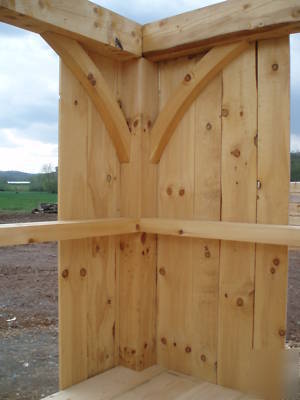 Cabin timber frame shell - handcrafted cabin