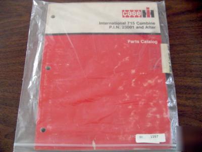 Case ih international 715 combine parts catalog