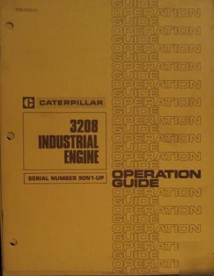 Caterpillar 3208 industrial engines operator's manual