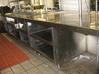Custom chefs table/line/counter- 24' long