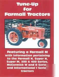 Farmall tractor m h super 300 & 400 engine tune up dvd