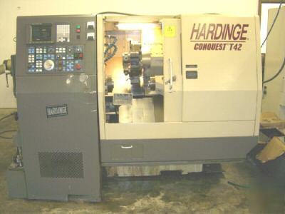 Hardinge conquest t-42 turning center, cnc lathe