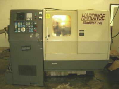 Hardinge conquest t-42 turning center, cnc lathe