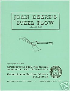 John deereâ€™s first steel plow 1959 smithsonian reprint